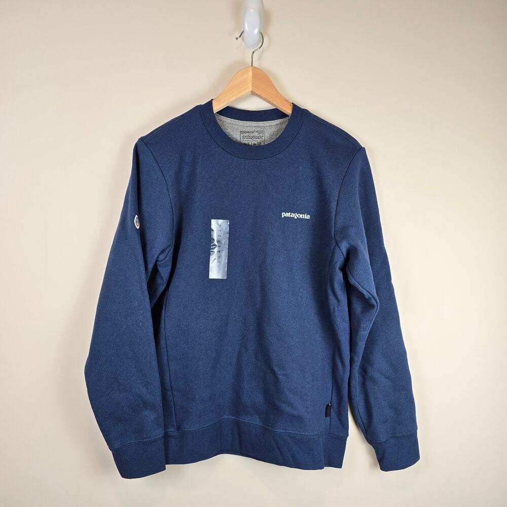 Patagonia Fitz Roy Icon Uprisal Crew Sweatshirt Unisex Sz Womens S/Mens XS Blue